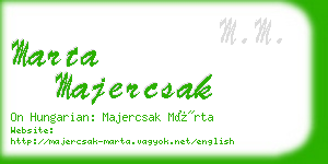 marta majercsak business card